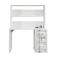 Cargo Desk & Hutch; White 37887