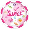 Lollipop Sweet Paper Plates Disposable Colorful Candy Party Supplies Happy Birthday Parties Festival Tableware Kit Serves 8 Guests for Kid Dinner Plat