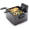 5Qt Dual Basket Pro Immersion Element Black Deep Fryer 05489