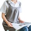 1pc Cotton Linen Apron; X-Back Aprons With Pockets; Halter Apron For Chef Gardening Cooking Baking Florist Shop Painting Pinafore Barista; Bib Overall