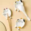 1pc Cat Spoon Rest; Ceramic Cute Spoon Holder Rest For Stove Top; Cat Kitchen Accessories; Stove Holder Utensil Spoon Rest For Kitchen Counter