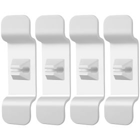 4Pcs Cord Organizers Self-Adhesive Appliances Cord Holder Cable Storage Keeper Wrapper Winder for Coffee Machines Blenders Air Fryers Toasters (Color: White)