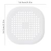 1pc Square Drain Hair Catcher, Hair Filter With Suction Cup, Sink Anti-Clog Filters, Tub Shower Floor Drain Plugs, Easy To Install, Suit For Bathroom,