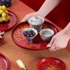 1pc New Year Fruit Tray Tribute Nuts; Home Living Room; Chinese Style National Housewarming