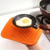 Multifunctional And Durable Silicone Round Non-slip Heat-resistant Mat; Coaster Mat; Placemat; Pot Mat; Table Mat