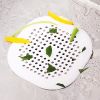 1pc Square Drain Hair Catcher, Hair Filter With Suction Cup, Sink Anti-Clog Filters, Tub Shower Floor Drain Plugs, Easy To Install, Suit For Bathroom,